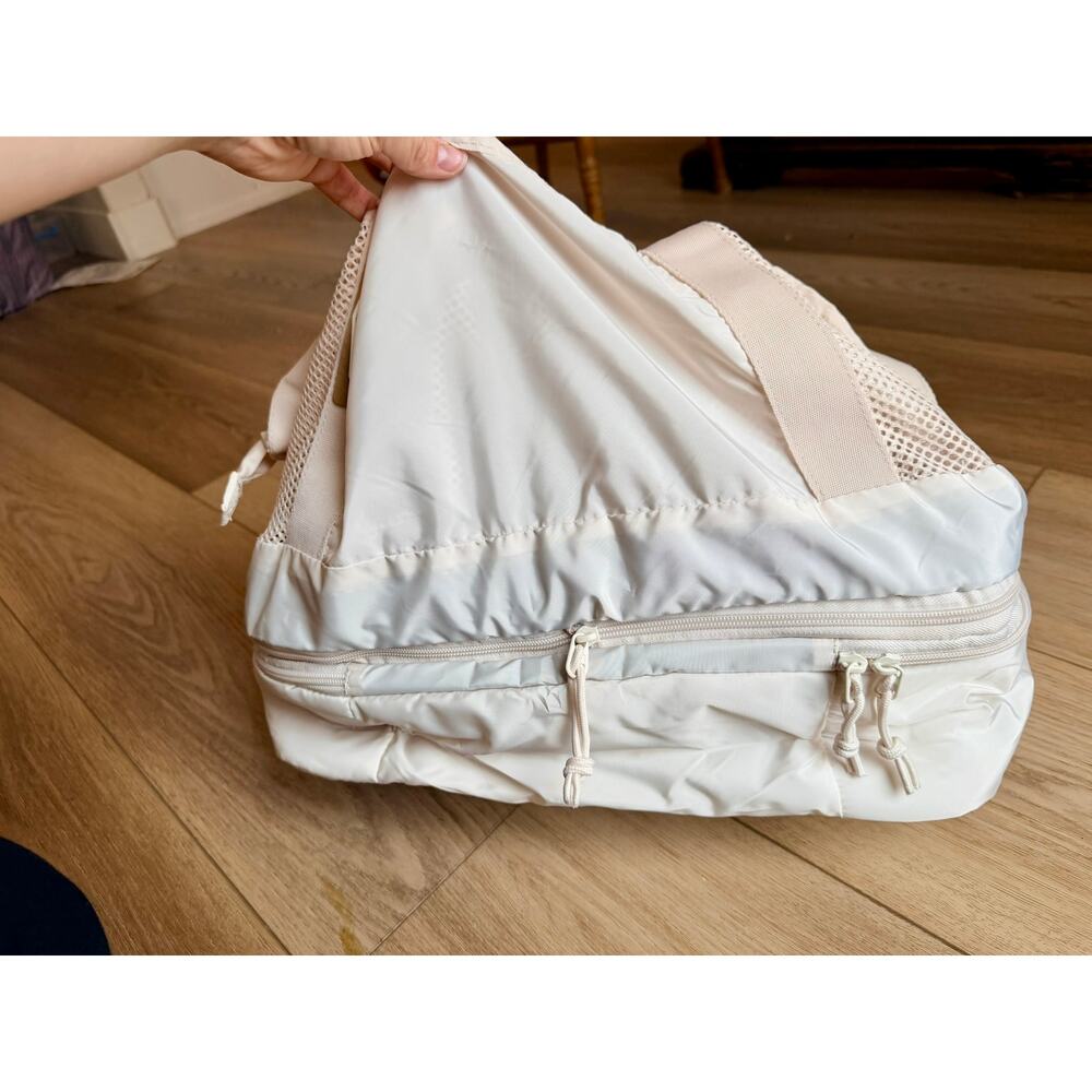 BAGSMART Weekender Duffel Travel Gym Bag in Cream NWT - Picture 6 of 9
